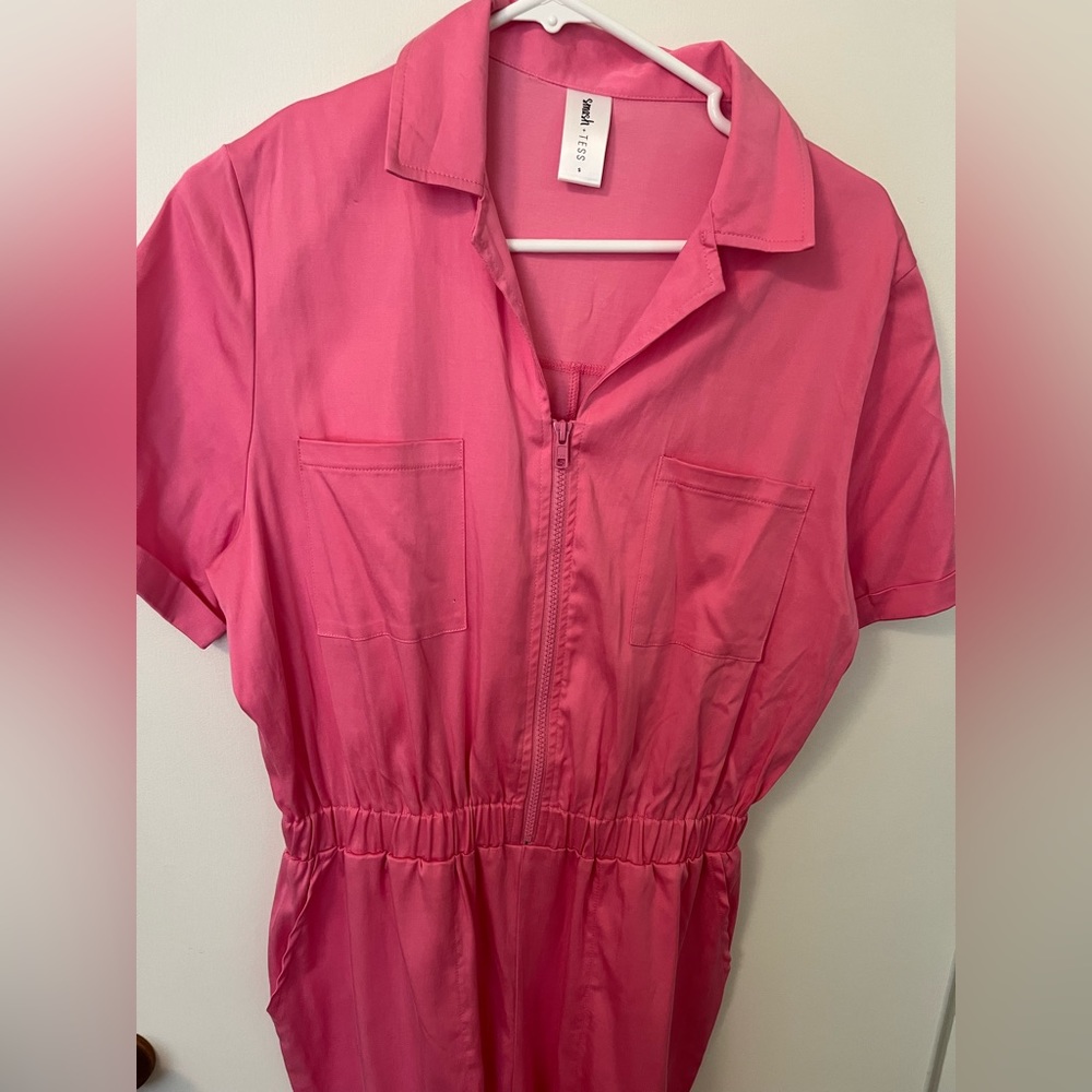 Hot Pink Smash and Tess Jumpsuit